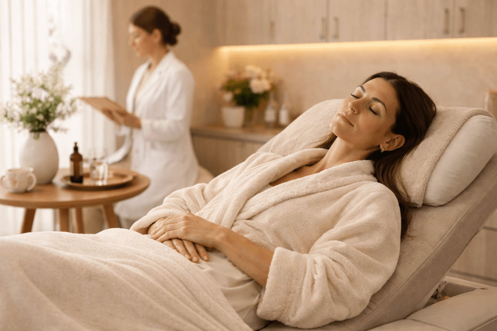 relaxamento em clínica de bem estar